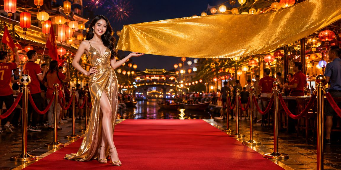 Không khí cá cược live casino tại chợ đêm Hội An